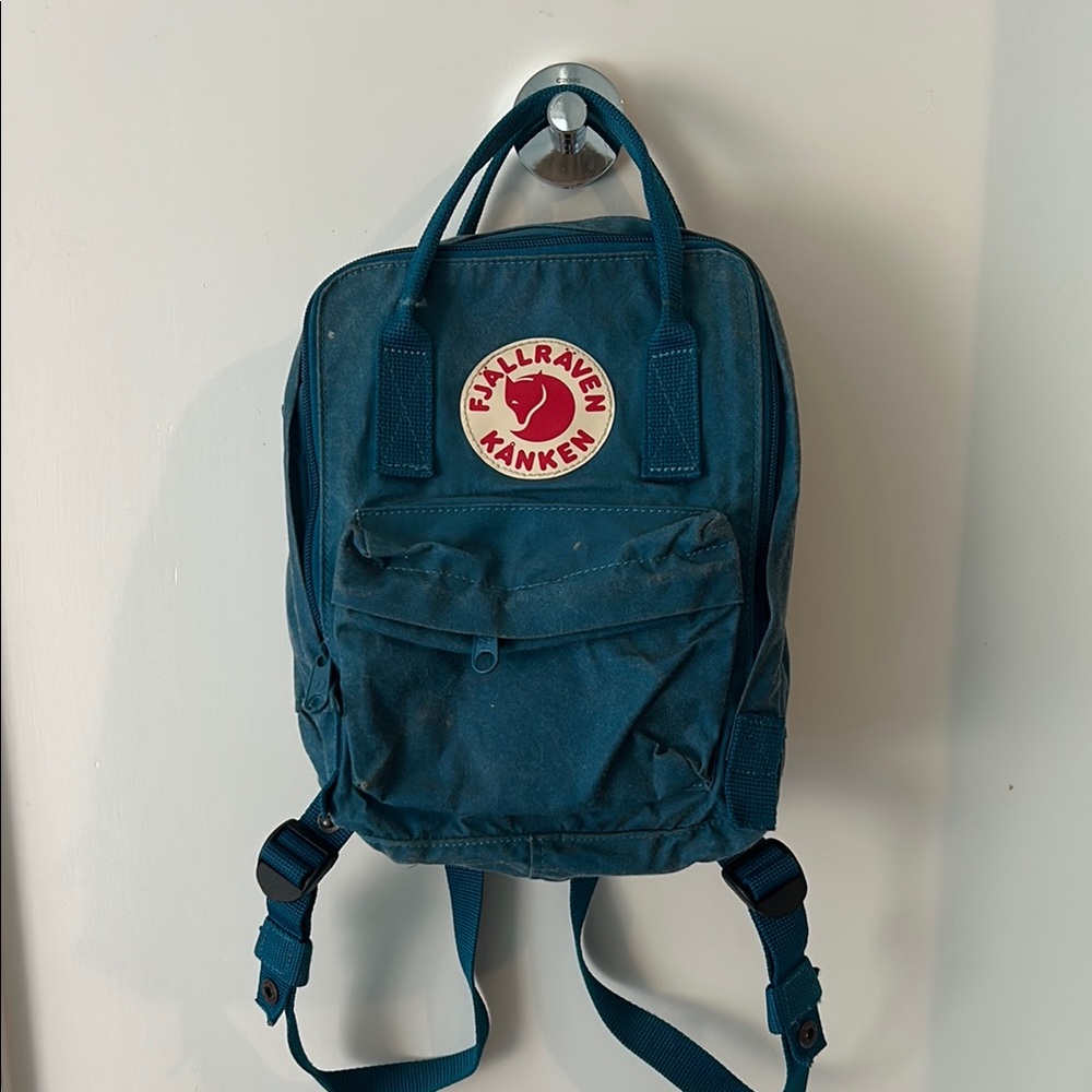 Fjallraven Blue Backpack Compact Design
